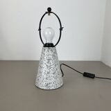 Rare Postmodern Terrazzo Table Lamp 'EON' in Memphis Style by IKEA, Sweden 1990s