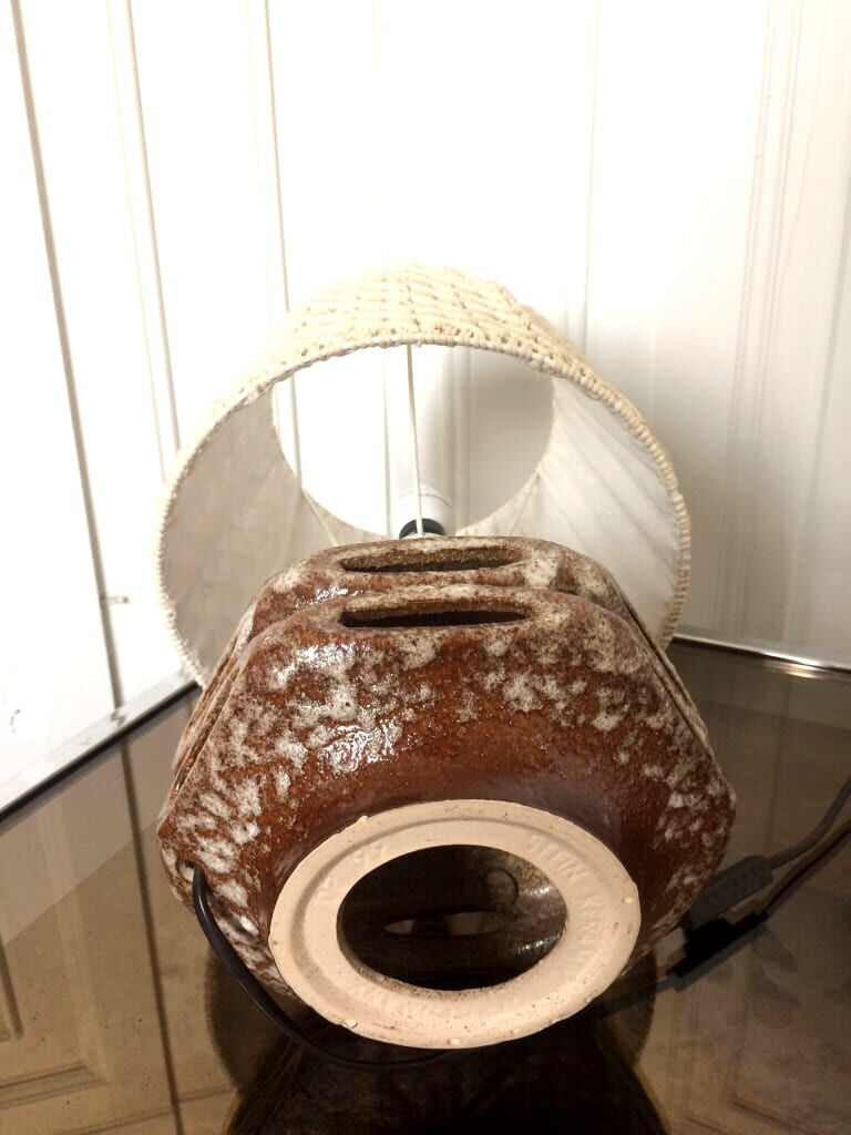 Vintage ceramic lamp, West Germany 1970