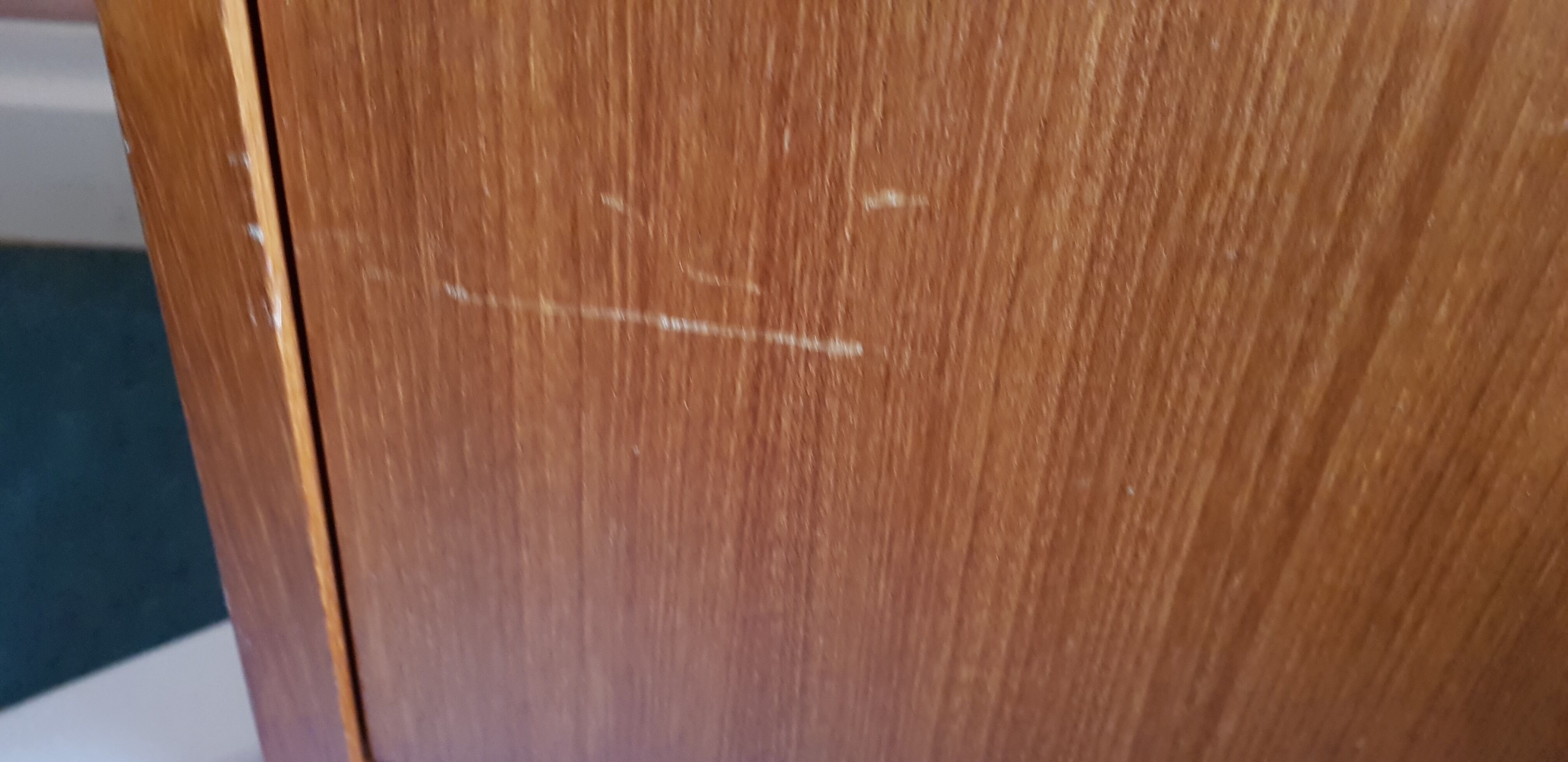 Pair of bright vintage bedside