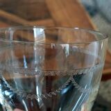 Set of 8 engraved crystal glasses – Louis XVI style