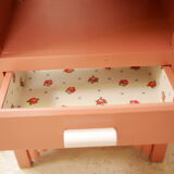 Pink vintage Faham bedside table