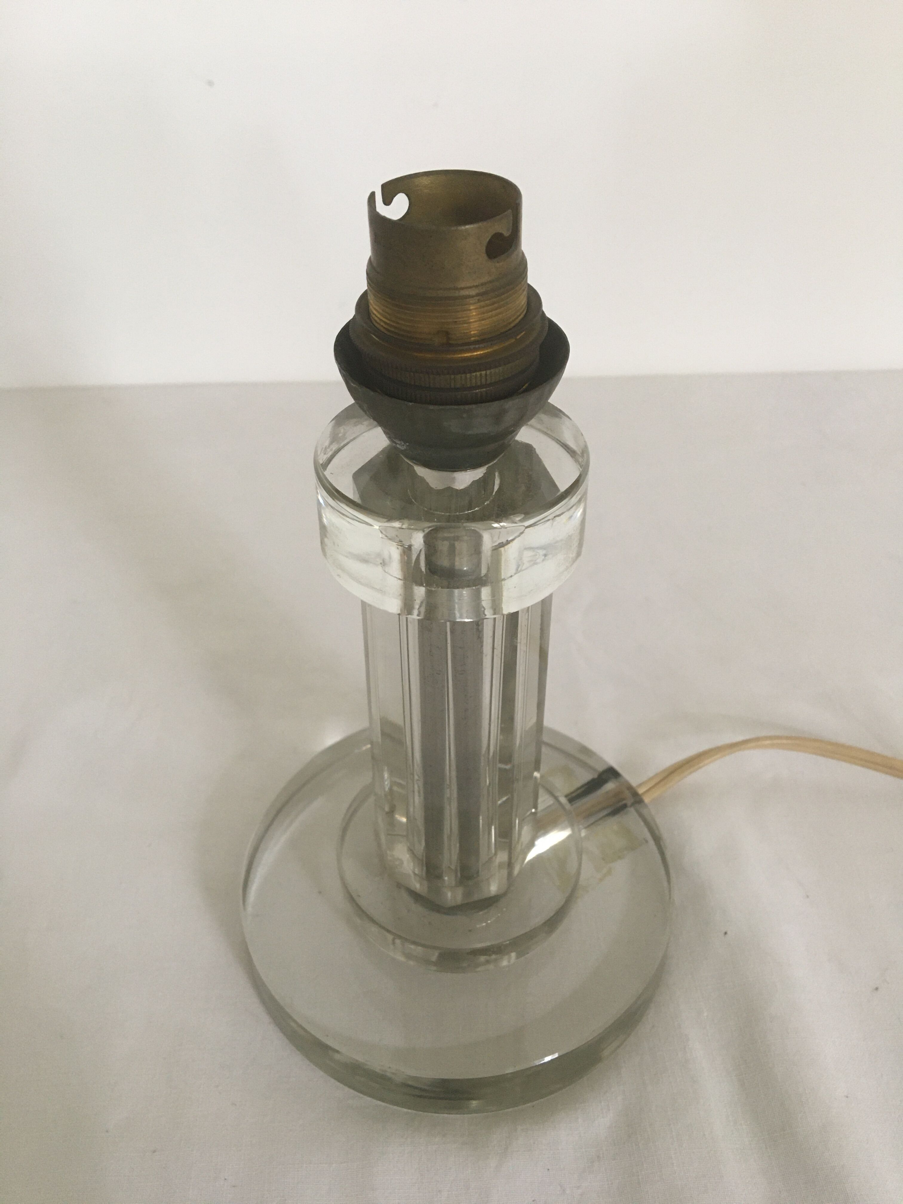 Modernist glass lamp foot 1930-40