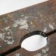 Industrial wooden French painters stool with rich patina from the 1930s