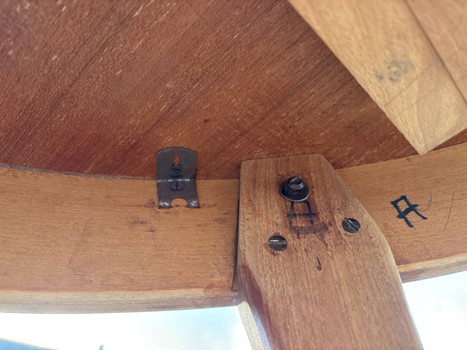 Vintage Scandinavian teak round table – 1960s