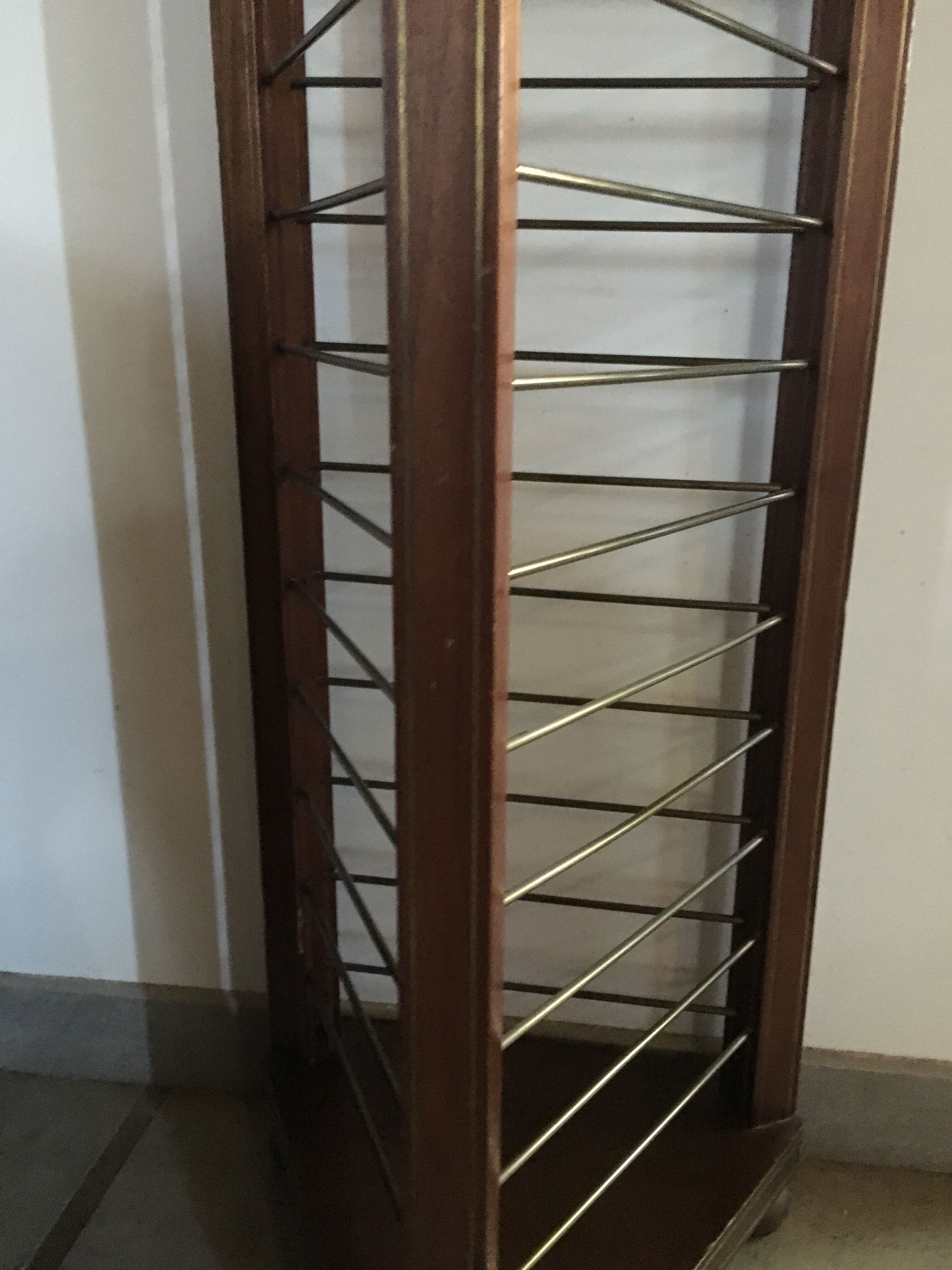 Plate holder 1900 mahogany brass