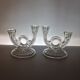 Bougeoirs Verre Belgique - XXe siècle