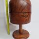 Forme à chapeau en bois ancienne sur pied, 1900, 29 cm
