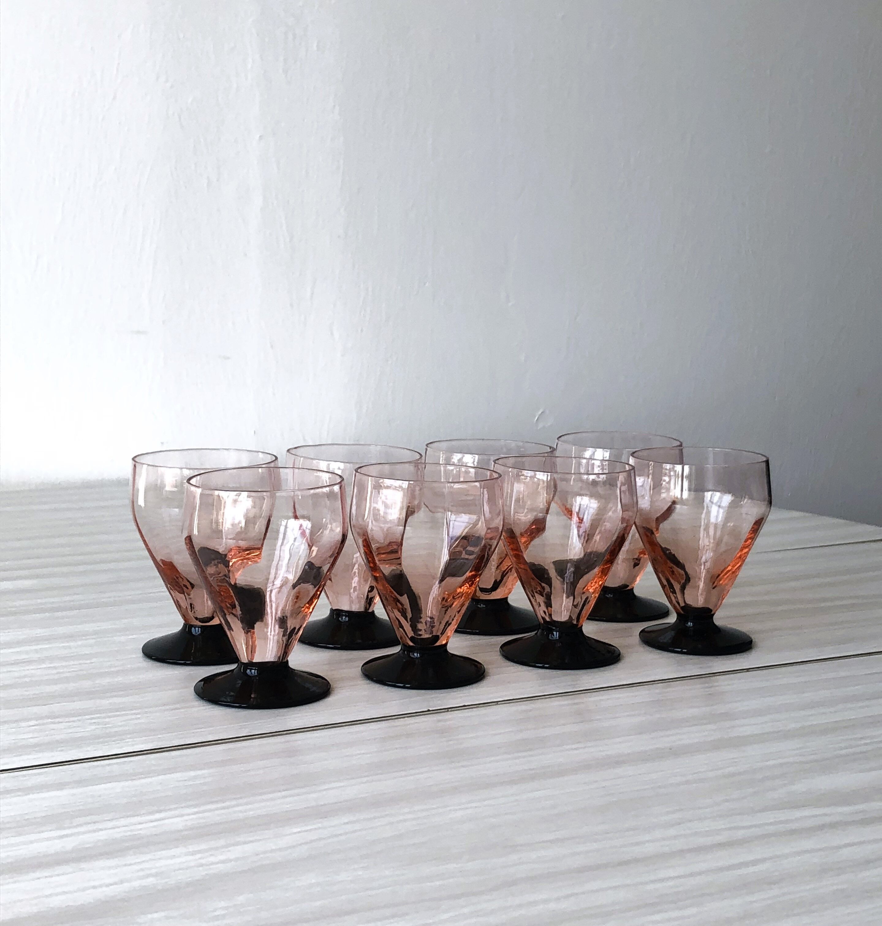 Ensemble De Verres à Liqueur Vintage Plaqués Argent