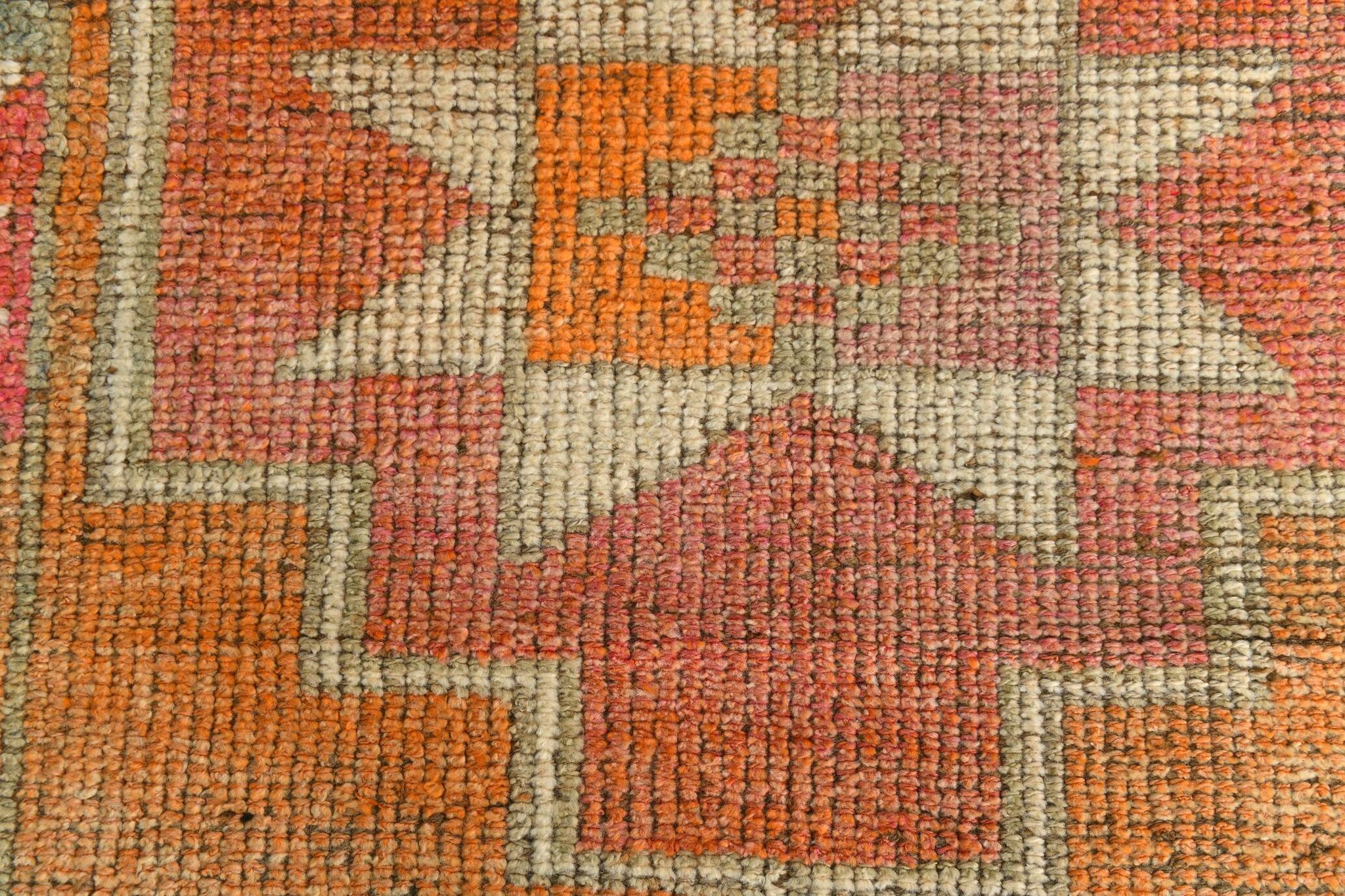 Tapis de couloir vintage en laine