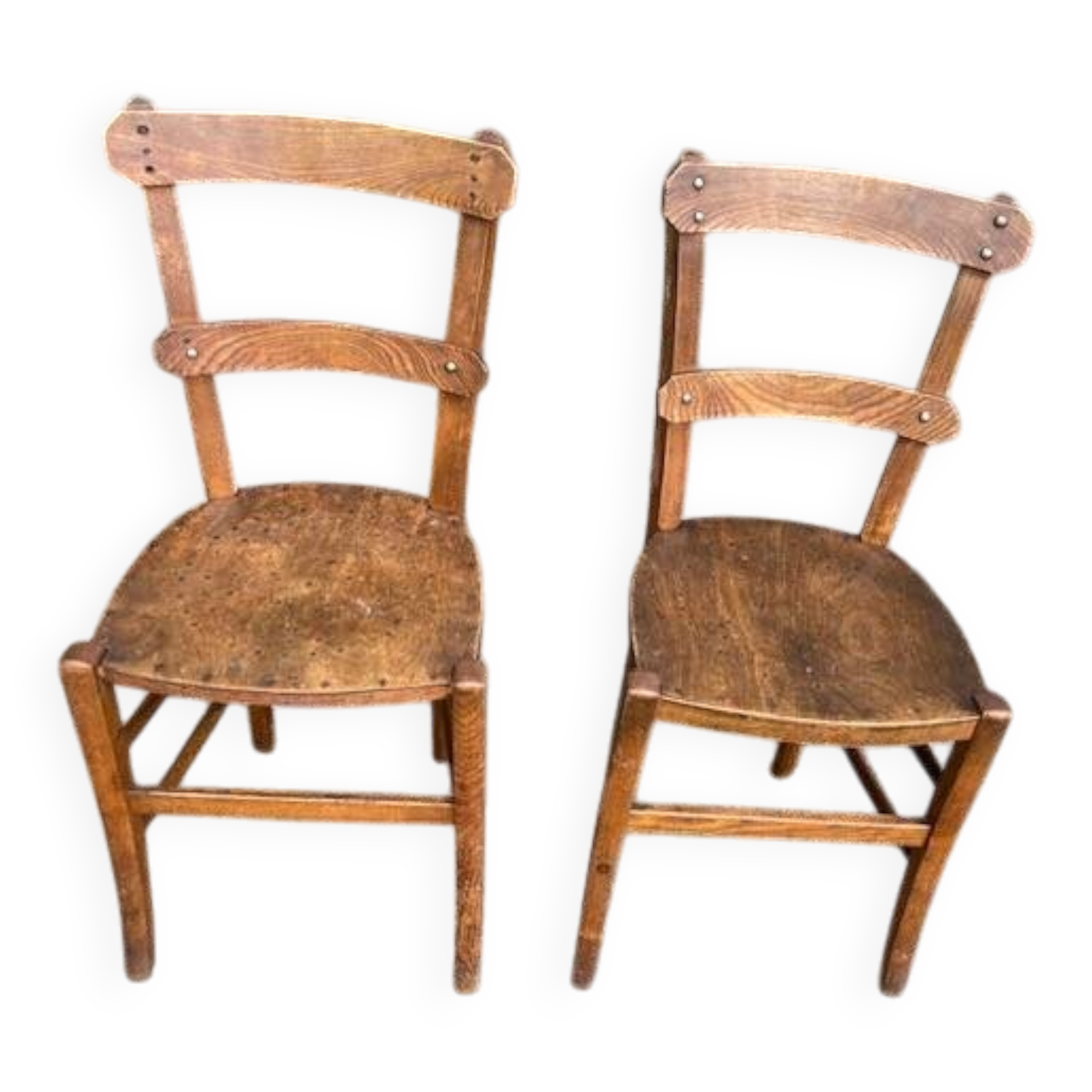 1 pair of Luterma wooden chairs