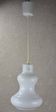 Vintage white opaline glass pendant light.