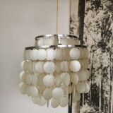 Vintage mother-of-pearl chandelier from the 70s