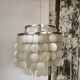 Vintage mother-of-pearl chandelier from the 70s
