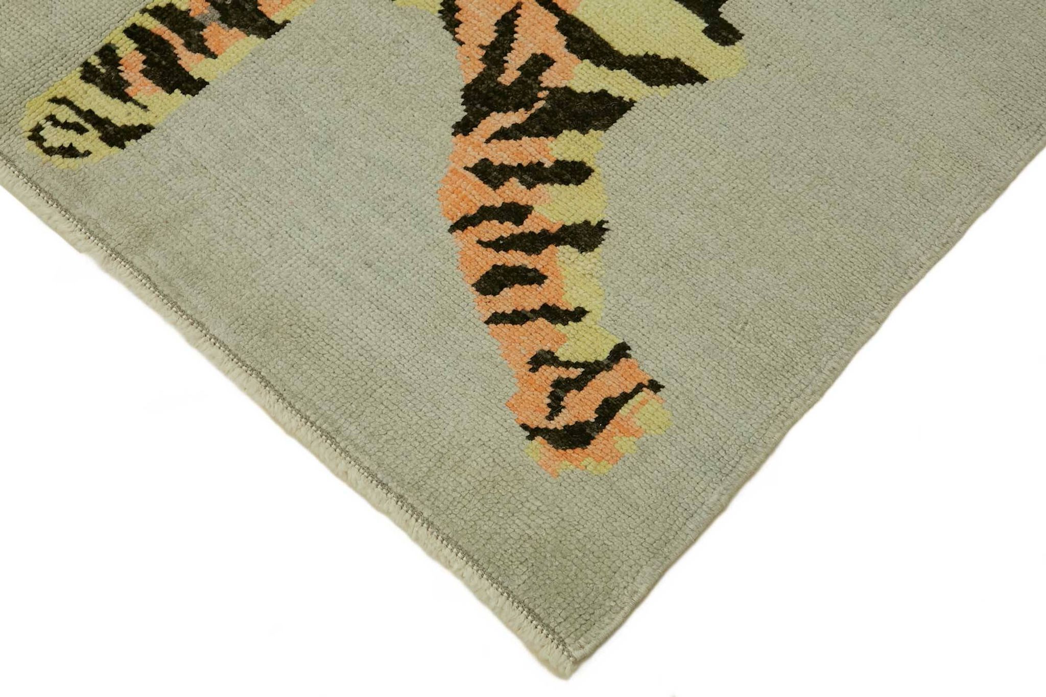 Turkish Handknotted Wool Tiger Rug  141 cm x 188 cm
