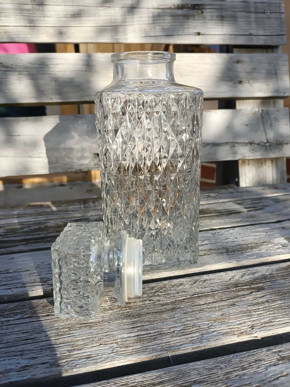 Decanter and whiskey glass