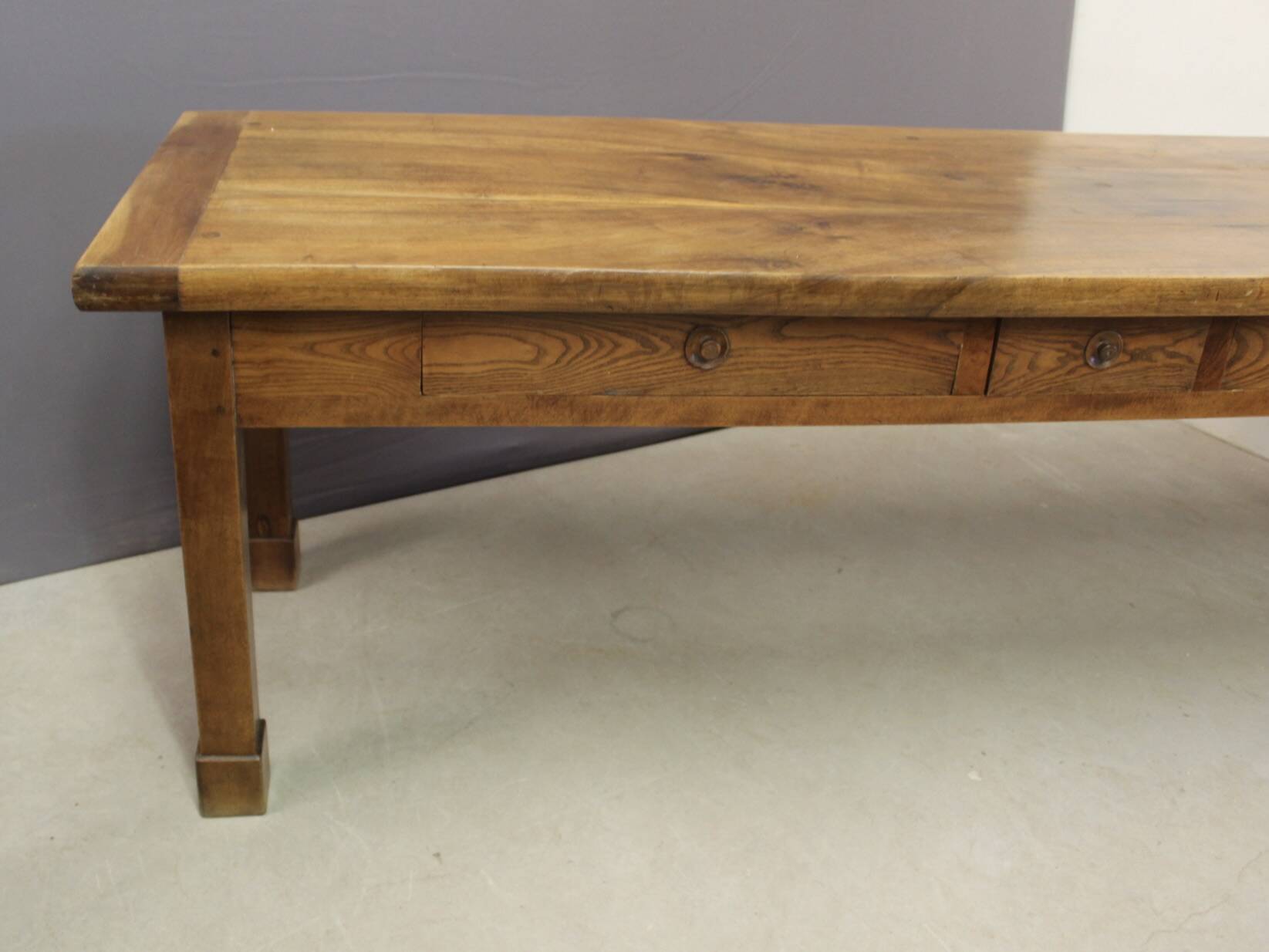 19th Century Walnut Farm Table