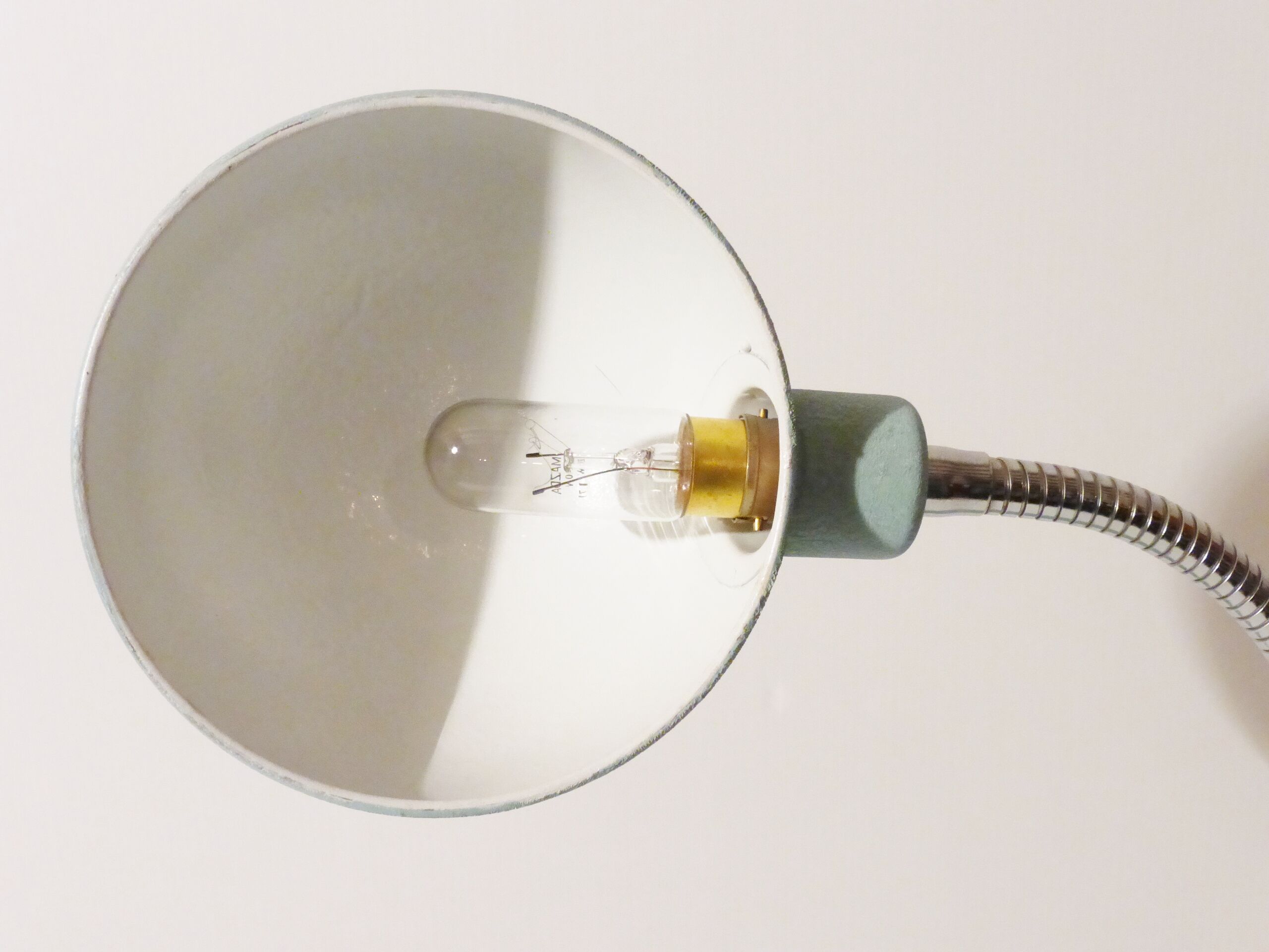 Lamp to ask industrial office 50's Green vintage 1950 n2