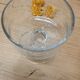 Set 4 coupes  verre bullé