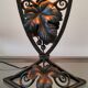 Lampe fer forgé art déco signé Vianne