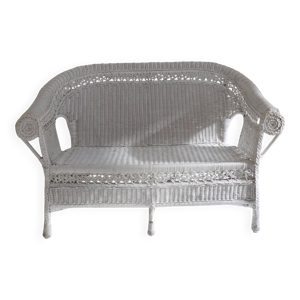 Canapé-banquette en - rotin