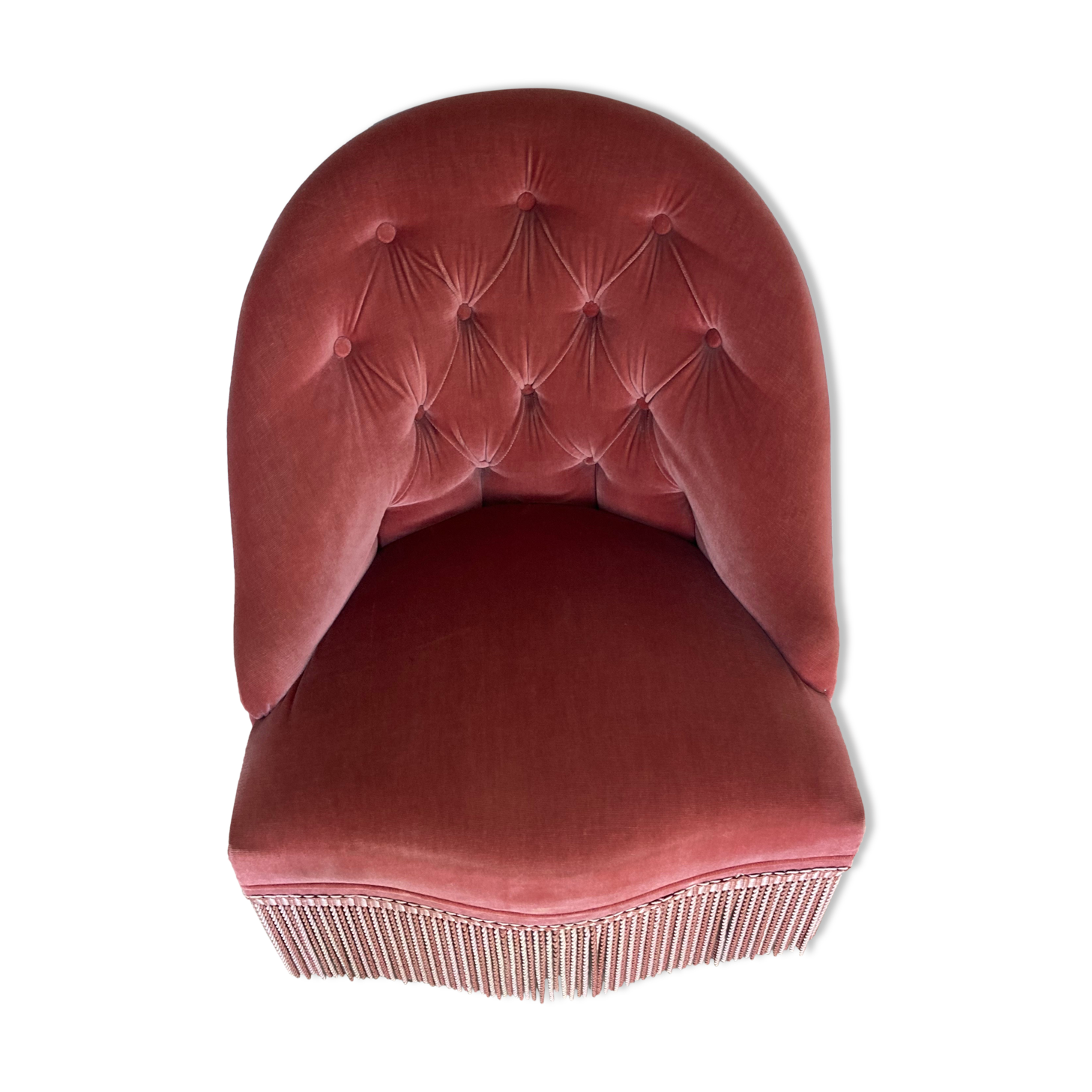 Velvet toad armchair
