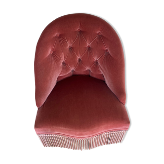 Velvet toad armchair