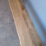 Old patinated solid wood bench 140cm