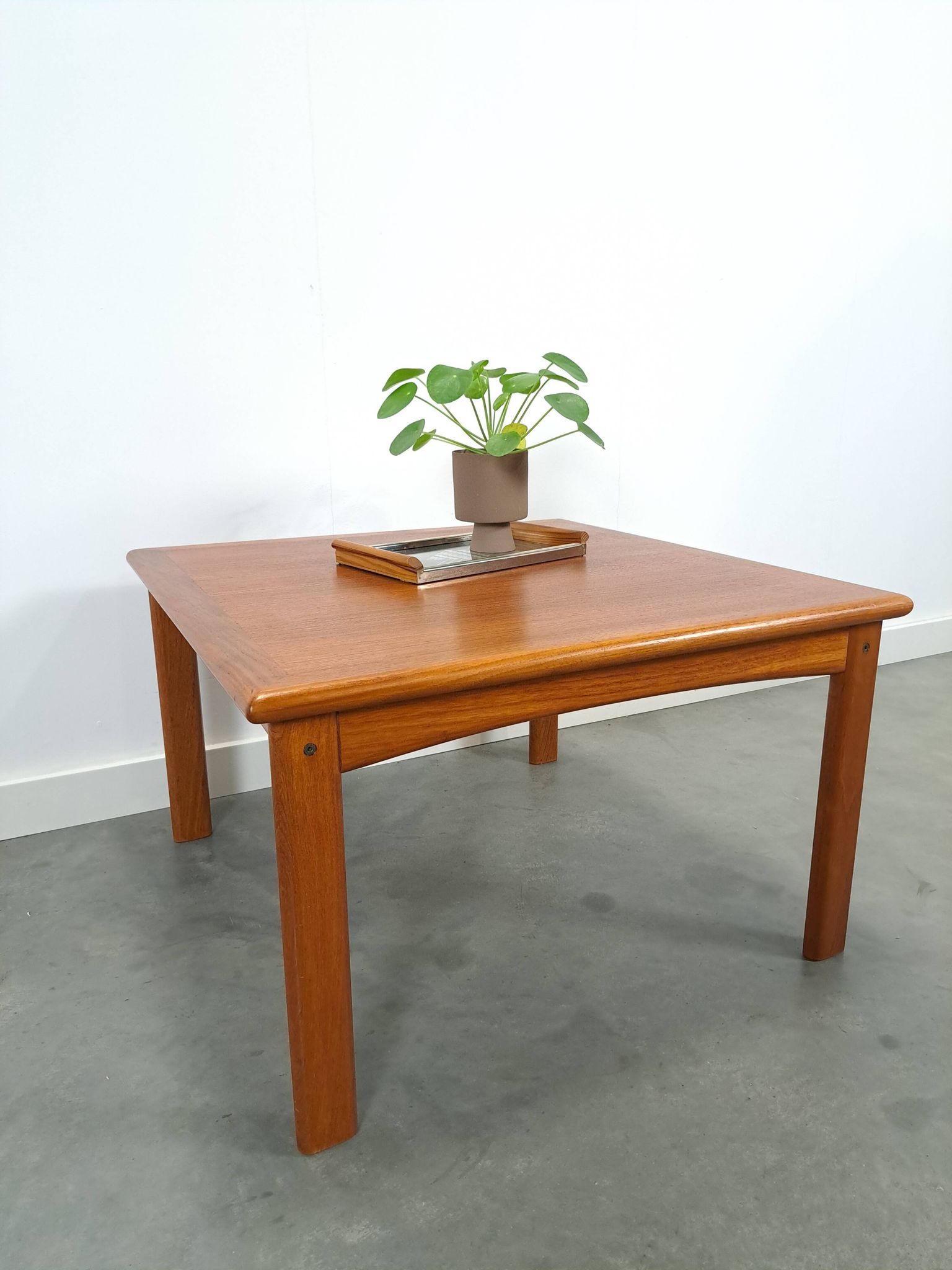 Teak Deens Glostrup vierkante salontafel, nr.1