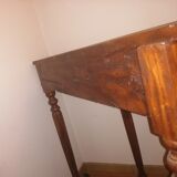Half-moon wooden console