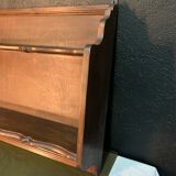 Double wooden wall shelf