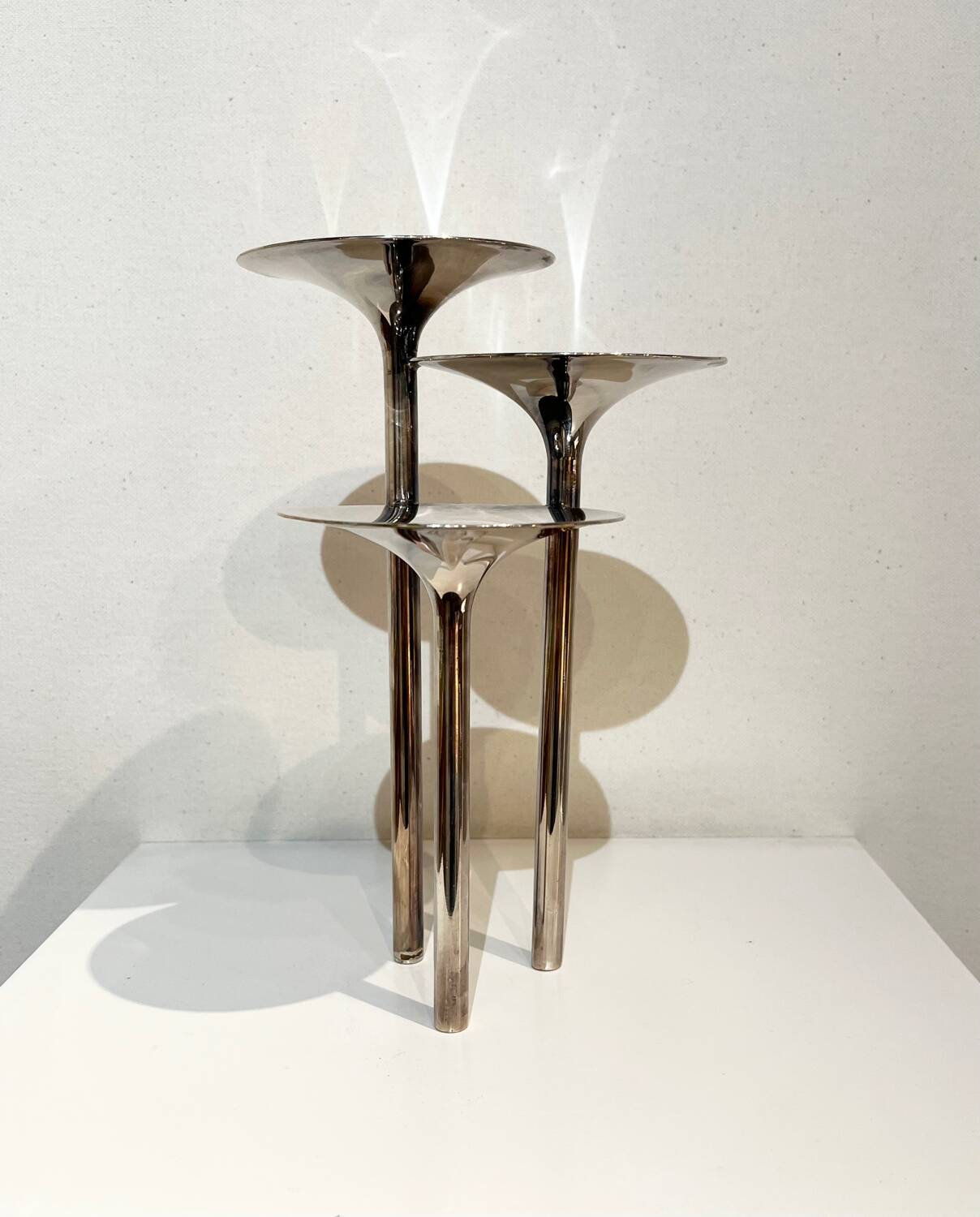 Lino Sabattini, “concerto di trombe” candle holder