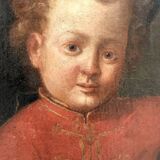 Oil painting on canvas, portrait of a young nobleman, 18th century