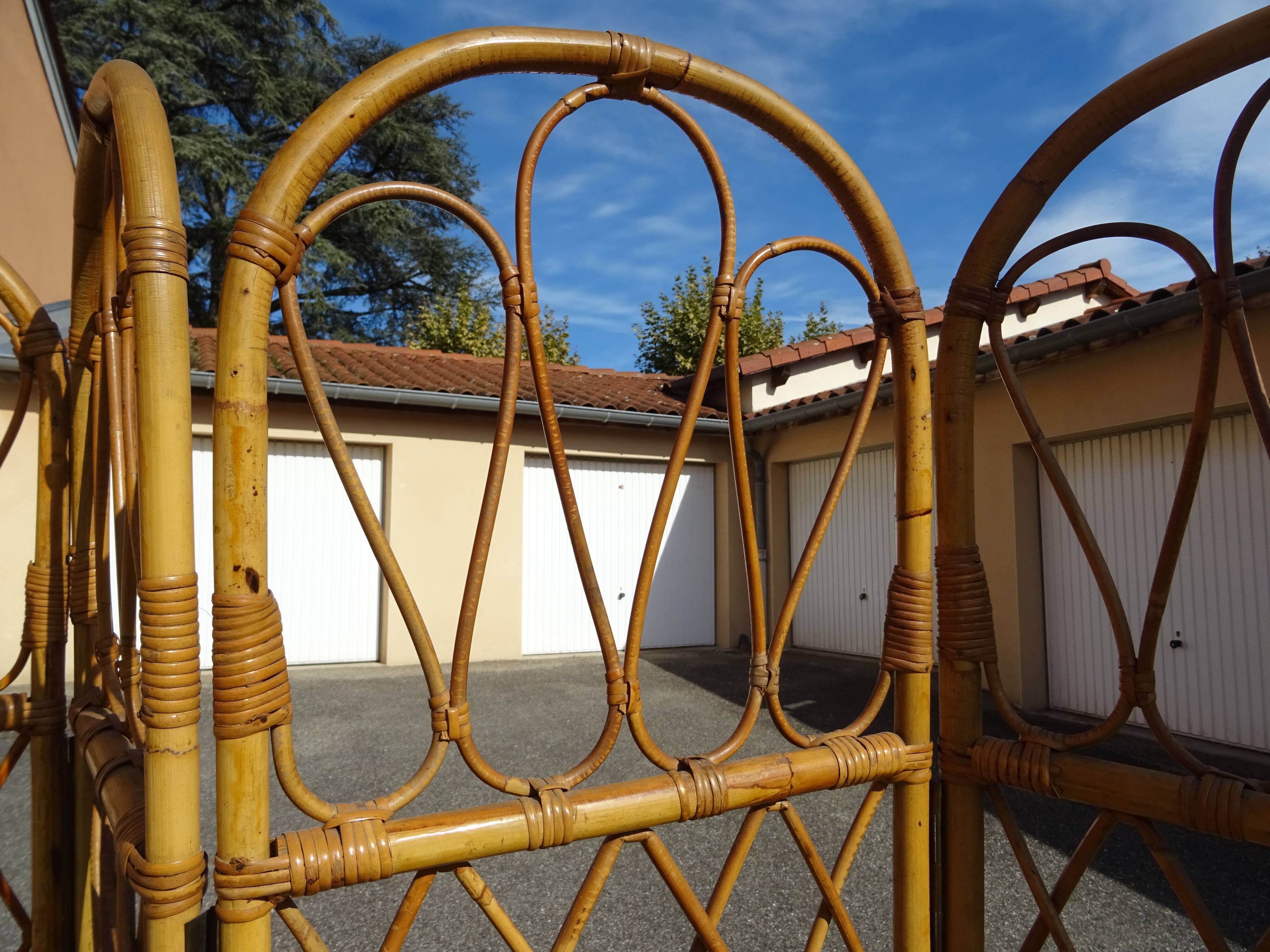 Vintage rattan screen year 60/70