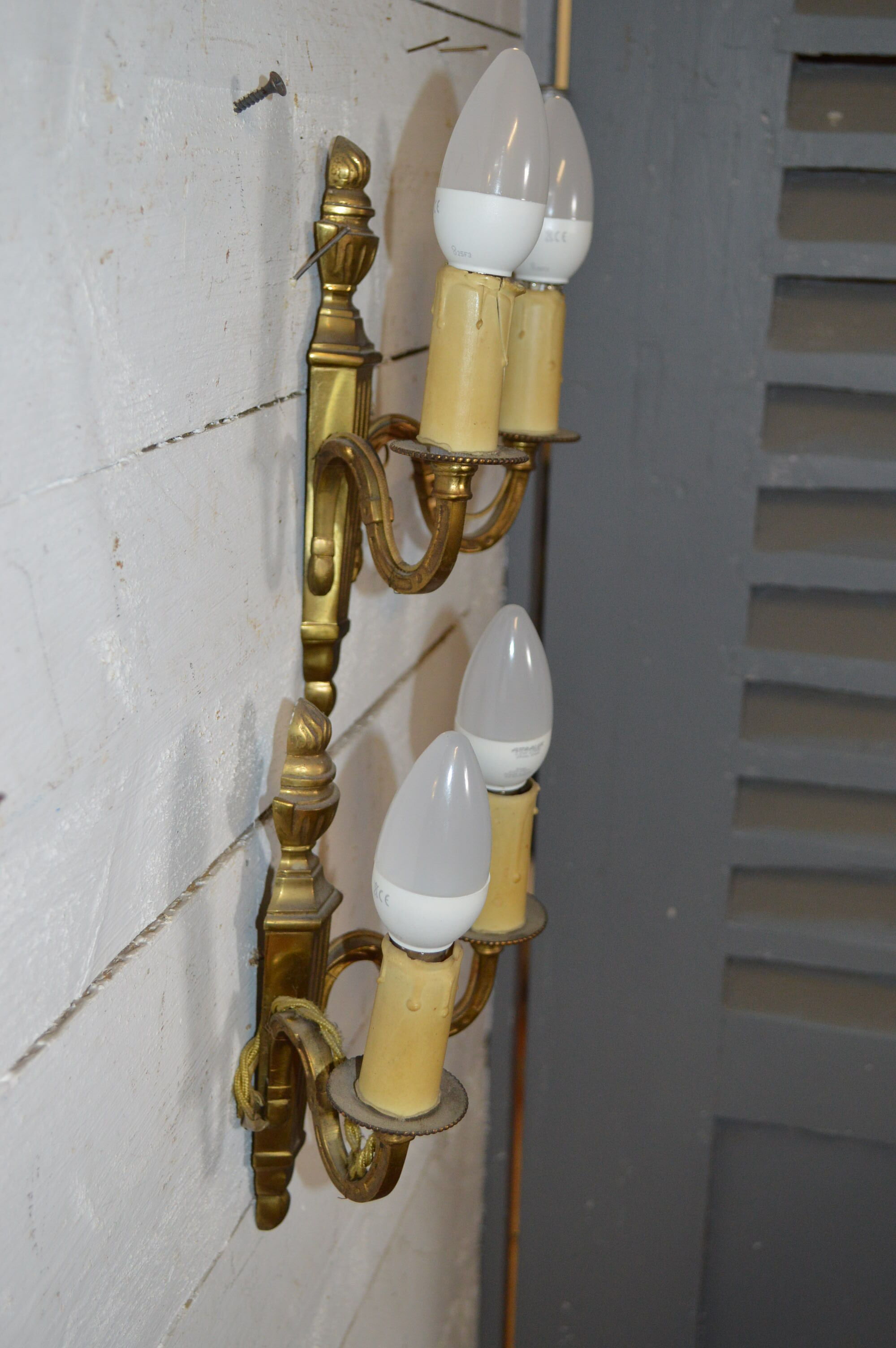 Pair of appliques style Louis XVI bronze