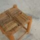 Vintage Berber wooden and straw set