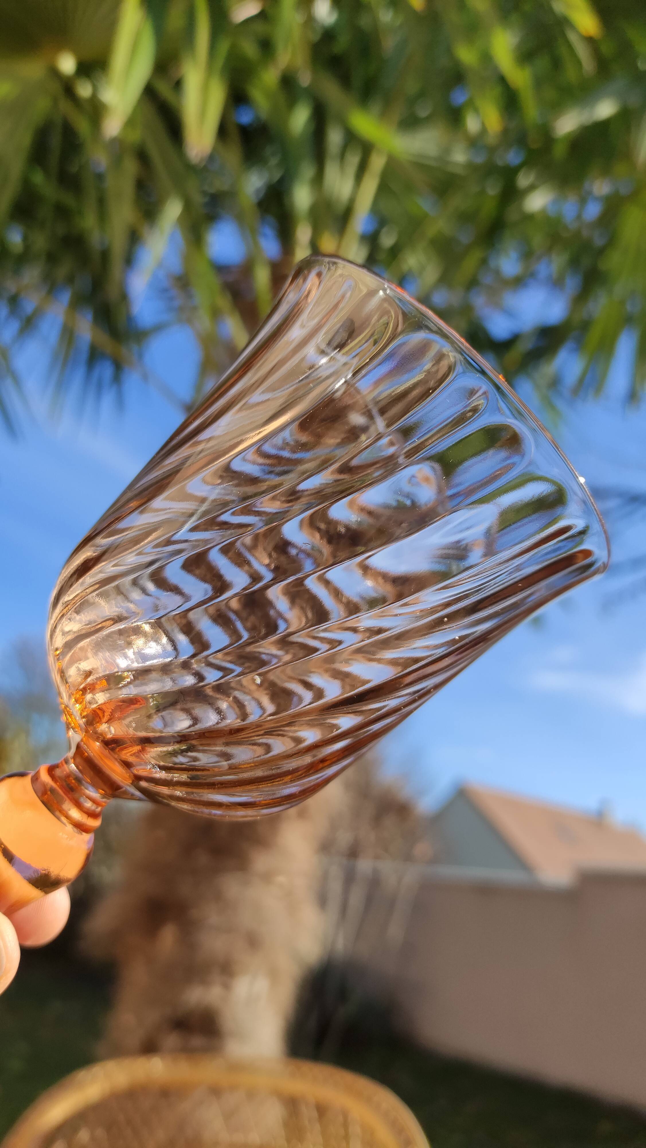 Set of twelve foot glasses Rosaline D'arcoroc Luminarc