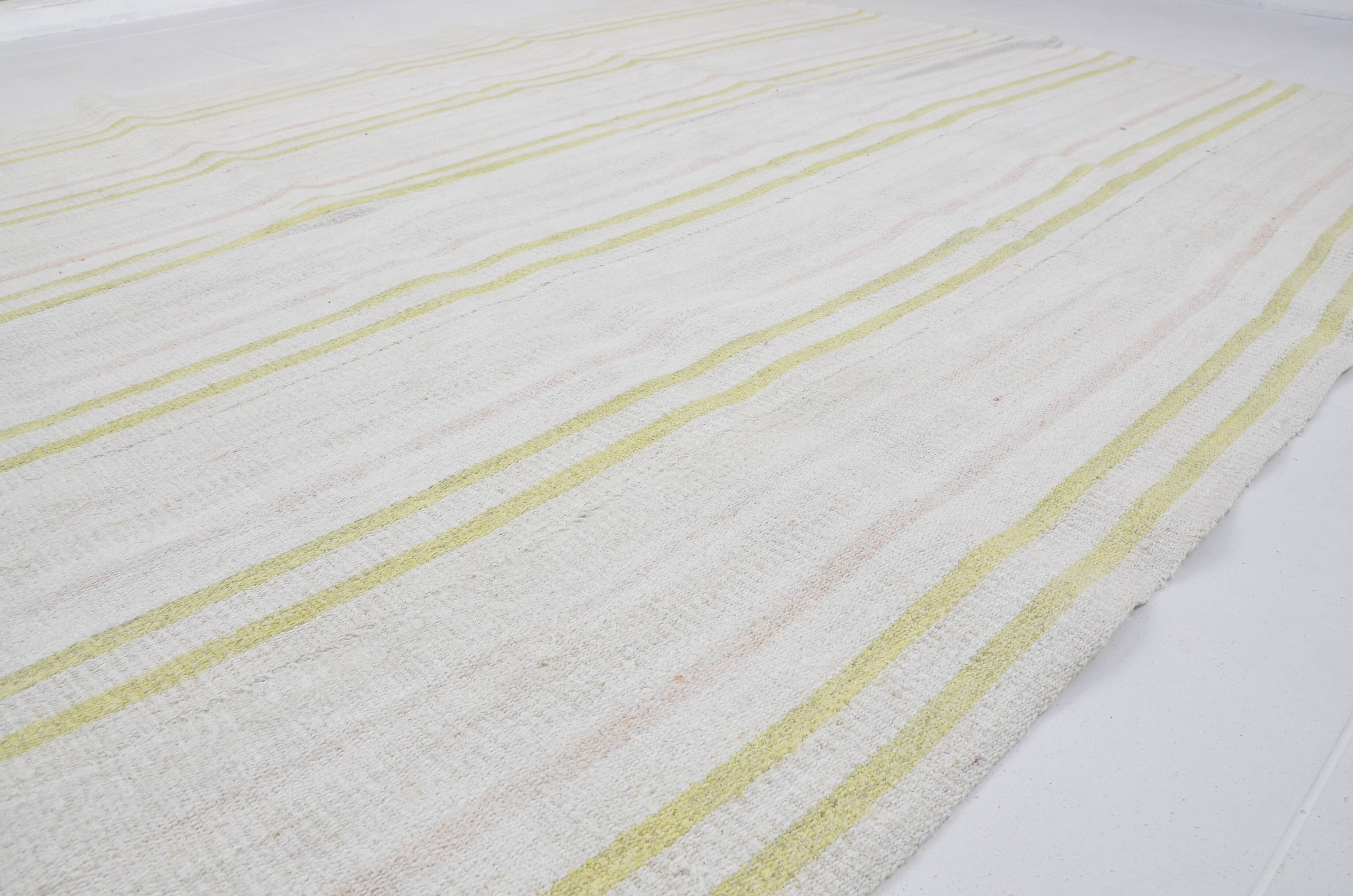 Antique Colorful Oushak Hemp Kilim Rug sku 3674