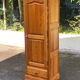 Scandinavian single-door solid wood wardrobe with hanging space