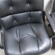 Black leather armchair by Charles Pollock for Knoll International