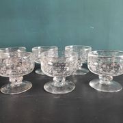 Vintage French set of 6 cups from Biot