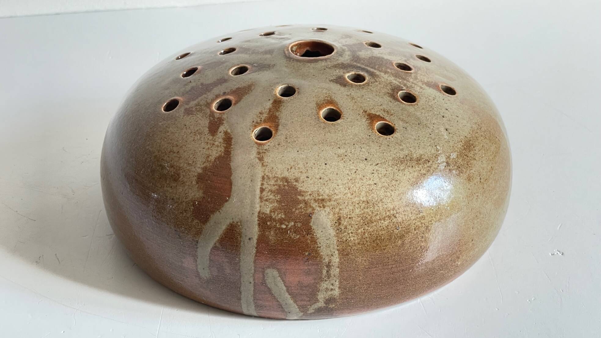 Vintage flower pick table centerpiece