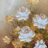 Painting "Vase with flowers" original HST signed + frame