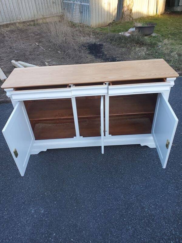 Antique buffet with 3 doors