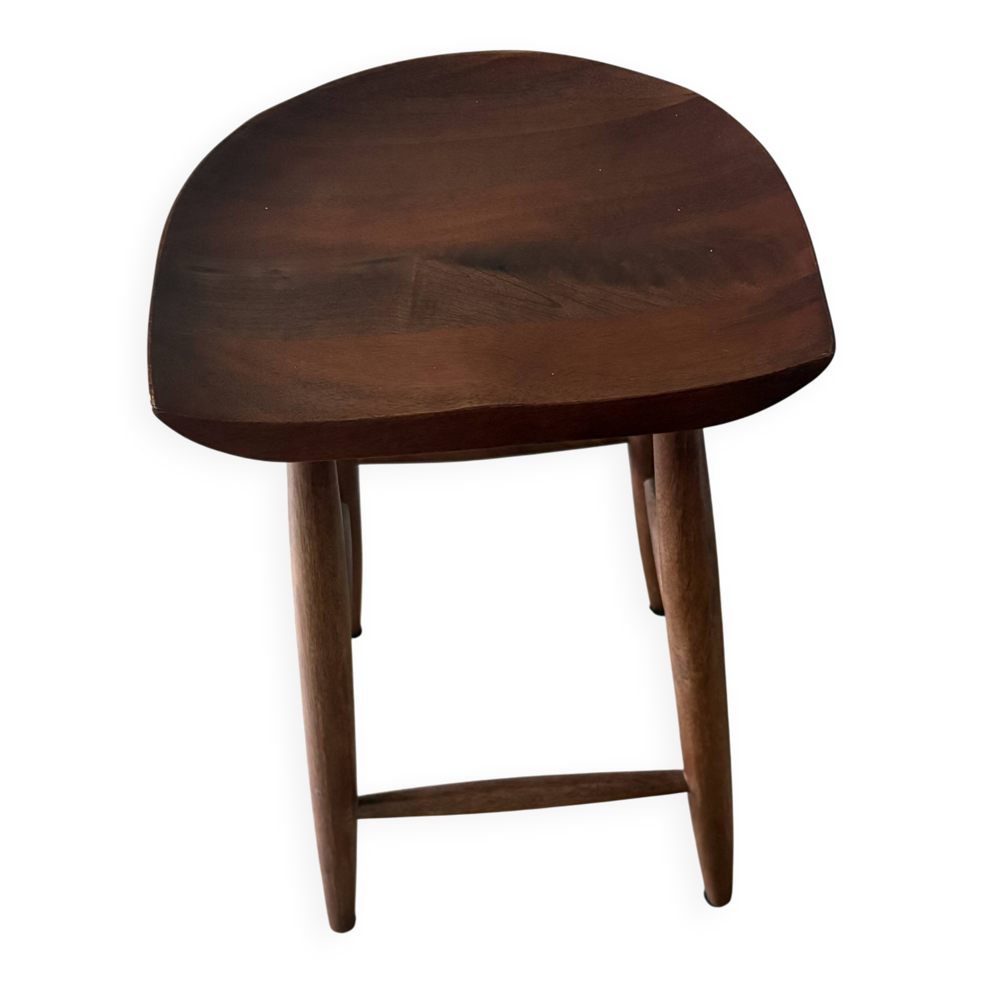 Tabouret  wabi sabi en bois massif