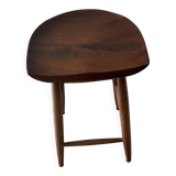 Tabouret  wabi sabi en bois massif