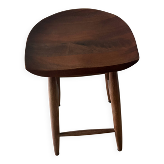 Tabouret  wabi sabi en bois massif