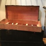 Black fabric top travel trunk