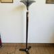 Art Deco floor lamp in wood and chromed metal – 1930s