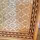 Vintage antique rectangular woven wicker tray