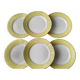 6 flat plates in Badonviller earthenware FB